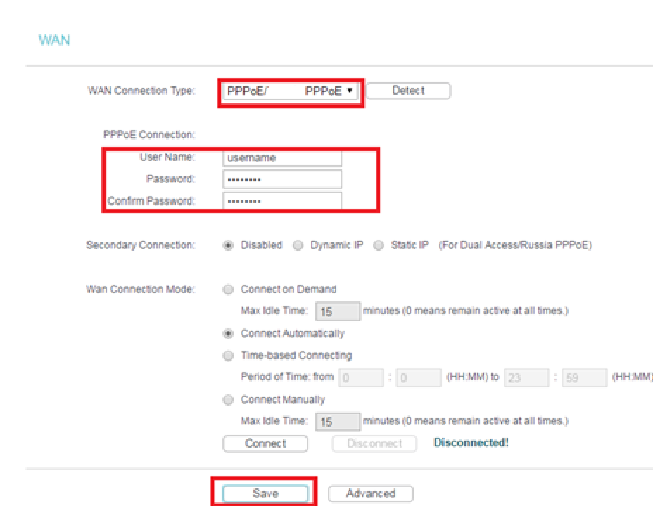 tp-link tl-wr940n configuration PPPoE manual