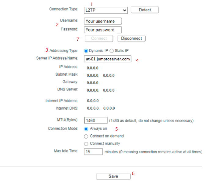 tp-link tl-wr940n configuration L2TP, or PPTP manual