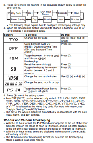 PRG-240 (PRG-240T/240B) - Time seting (Digital)