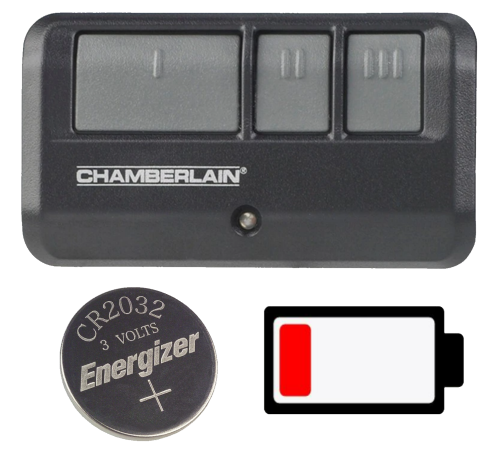 Batteries Chamberlain Garage Door Remotes