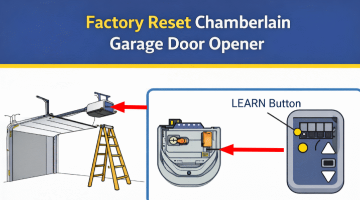 Factory Reset Chamberlain Garage Door Opener - Techsolving