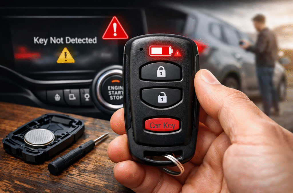 Car Key Fob Not Working After Battery Change - Meaning & Fix guide step by step VW BMW NISSAN VOLVO FIAT AUDI