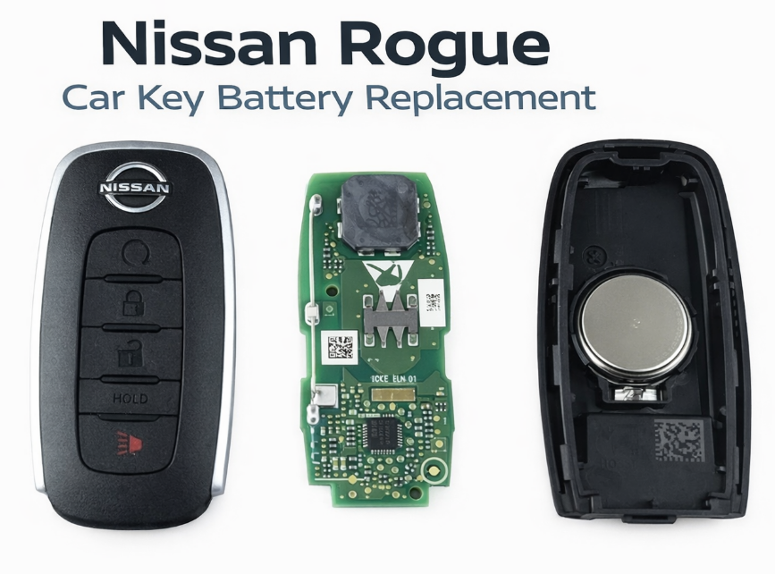 Nissan Rogue 2008-2026 Car Key Battery Replacement