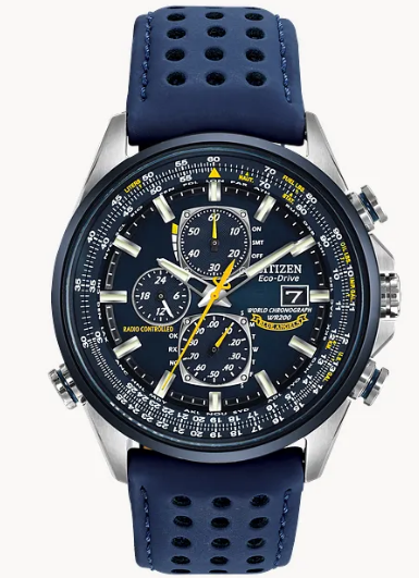 set time on citizen blue angels watch