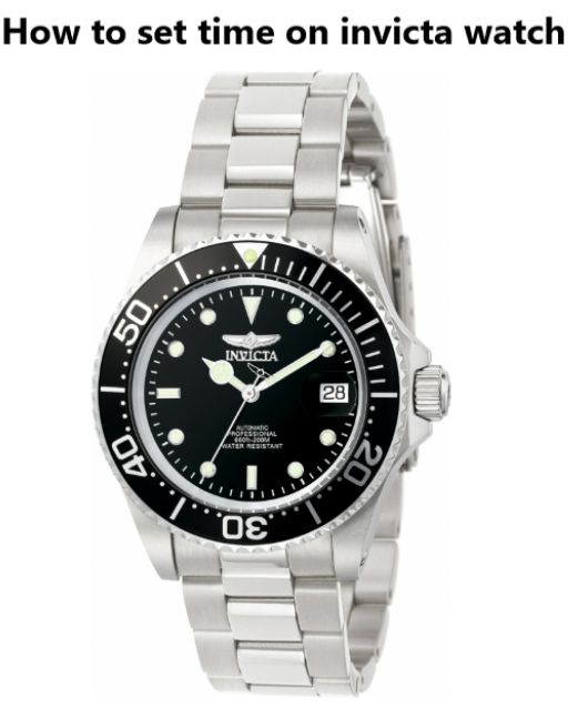 how do you set the time on a invicta watch