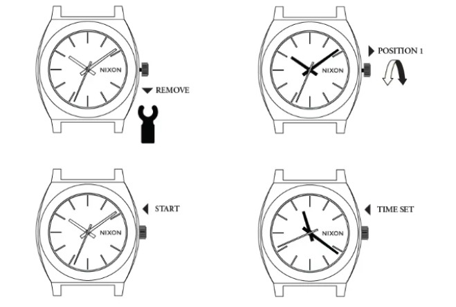 how to change time on nixon watch