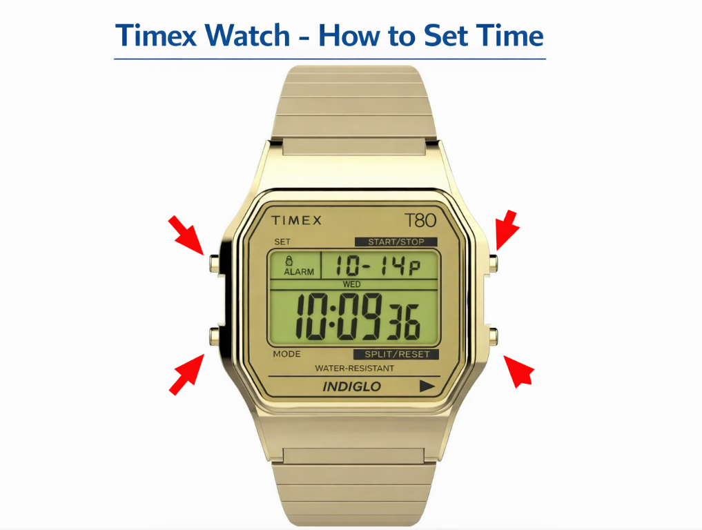 Timex Watch  Set Time