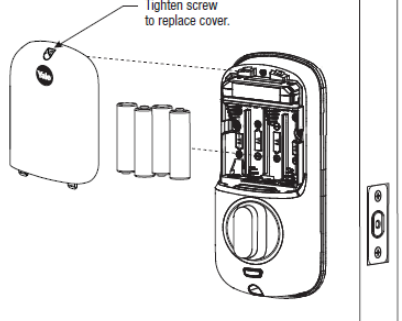yale smart lock battery replacement