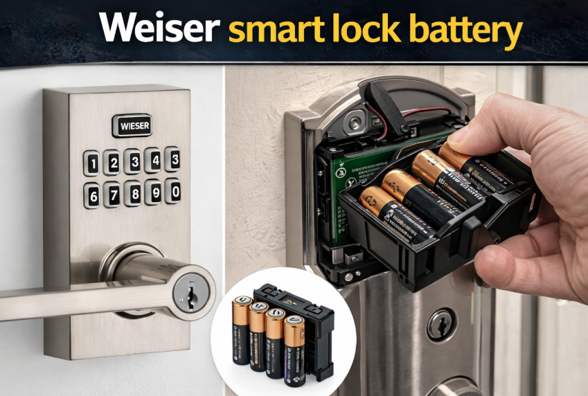 Weiser smart lock battery