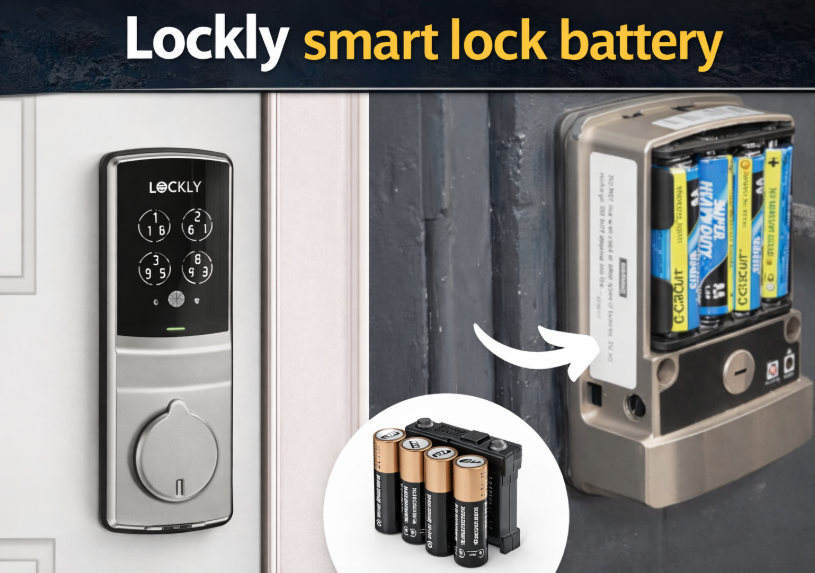 Lockly smart lock battery