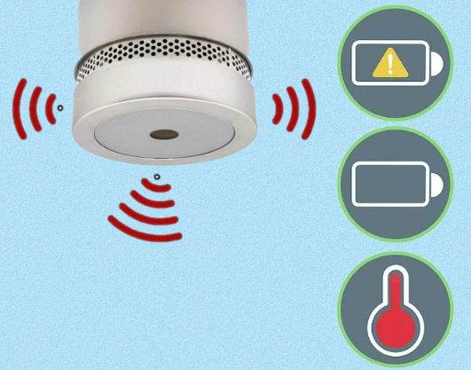 First Alert smoke detector changed battery still beeping