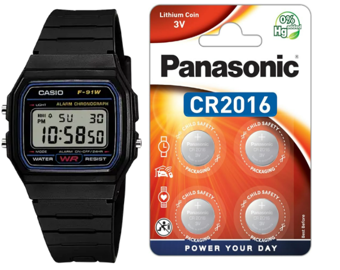 Casio F91 Battery