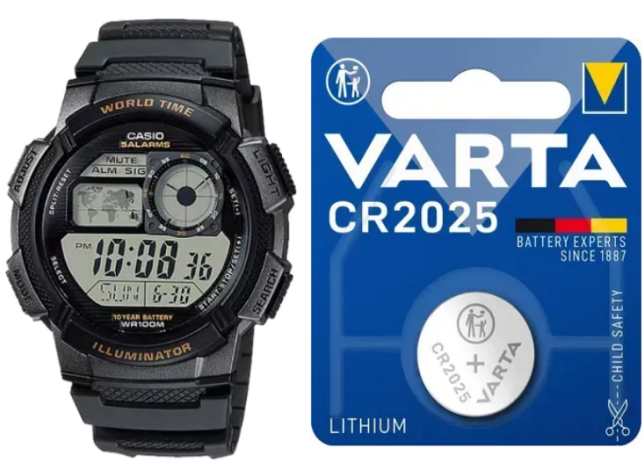 Casio AE-1000W Battery: Type, Battery Life, Replacement and Manual Guide