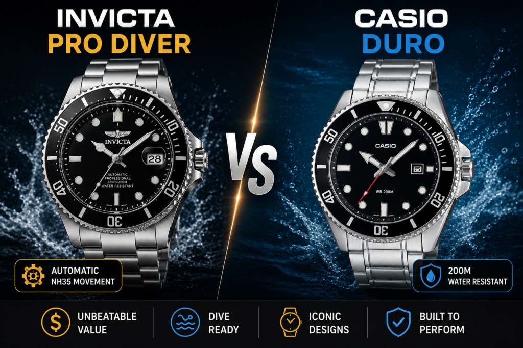 Invicta Pro Diver vs Casio Duro mdv106 mdv107