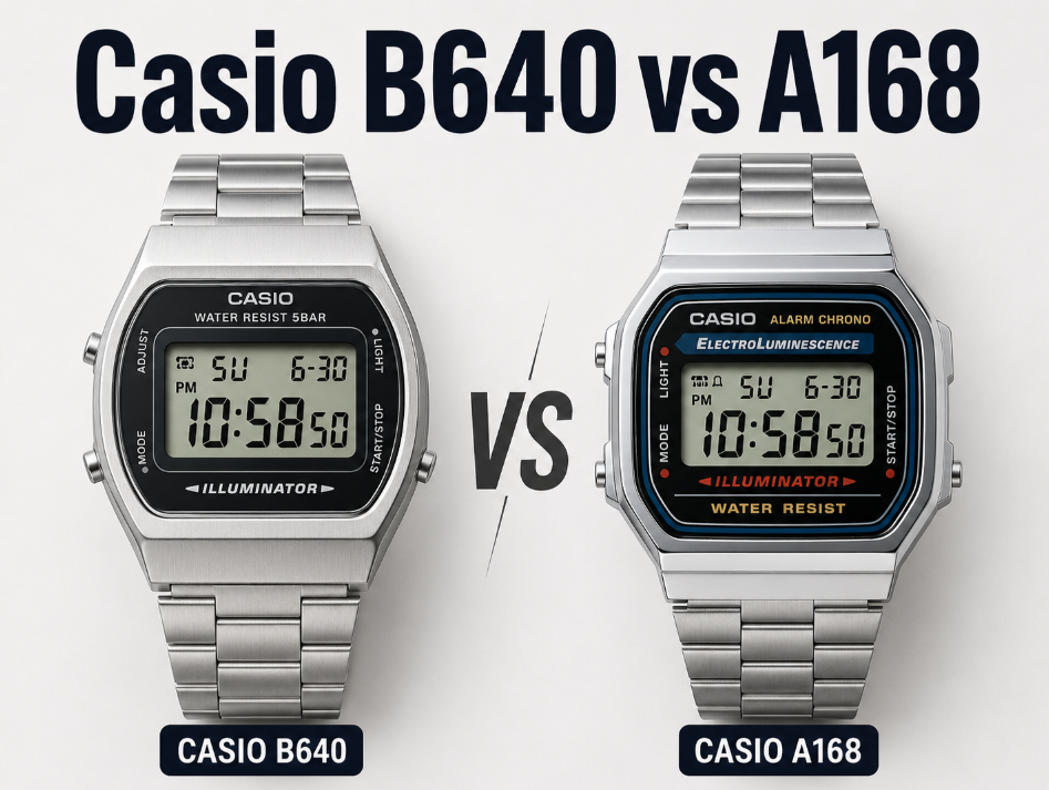 Casio A168 vs B640