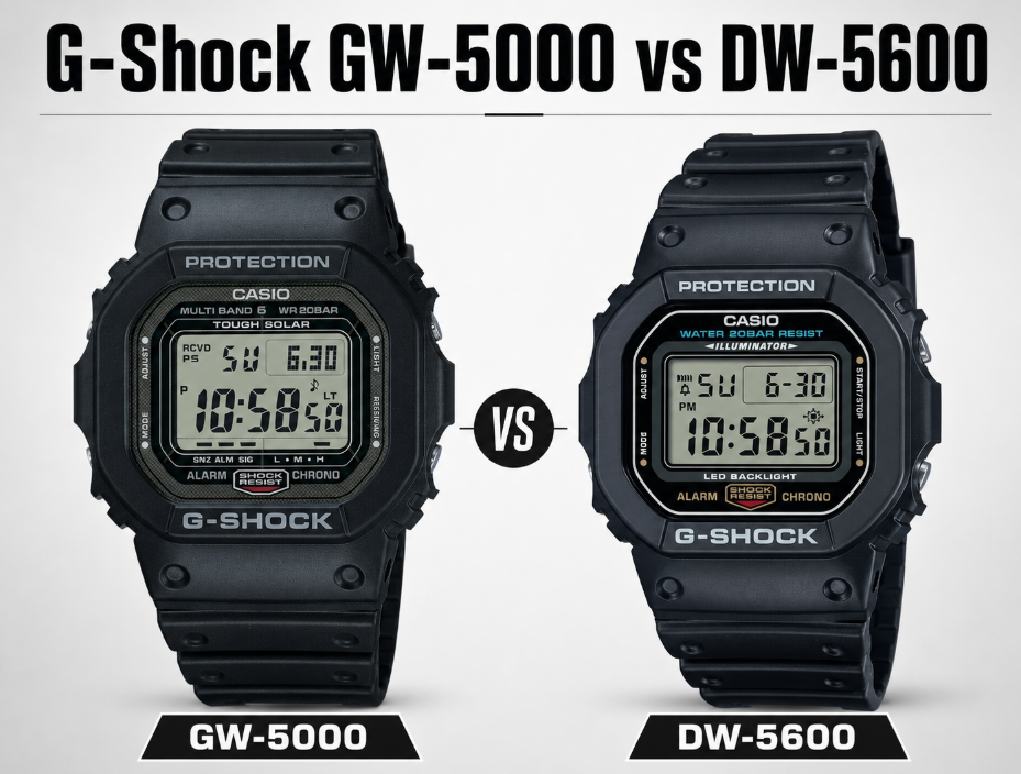 G-Shock 5000 vs 5600