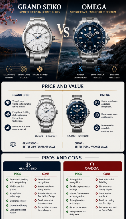 grand seiko vs omega
