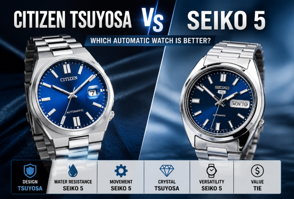 Citizen Tsuyosa vs Seiko 5: Which Affordable Automatic Watch Is Better?