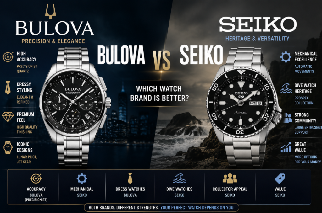 Bulova vs Seiko: Which Watch Brand Is Better?