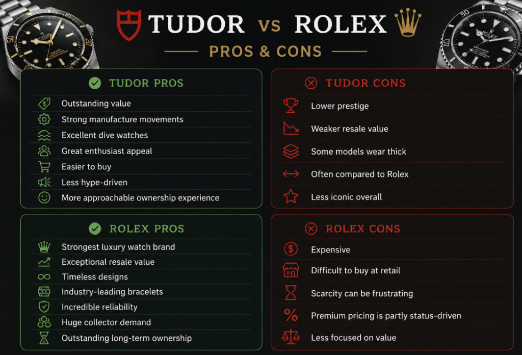Tudor vs Role pros and cons