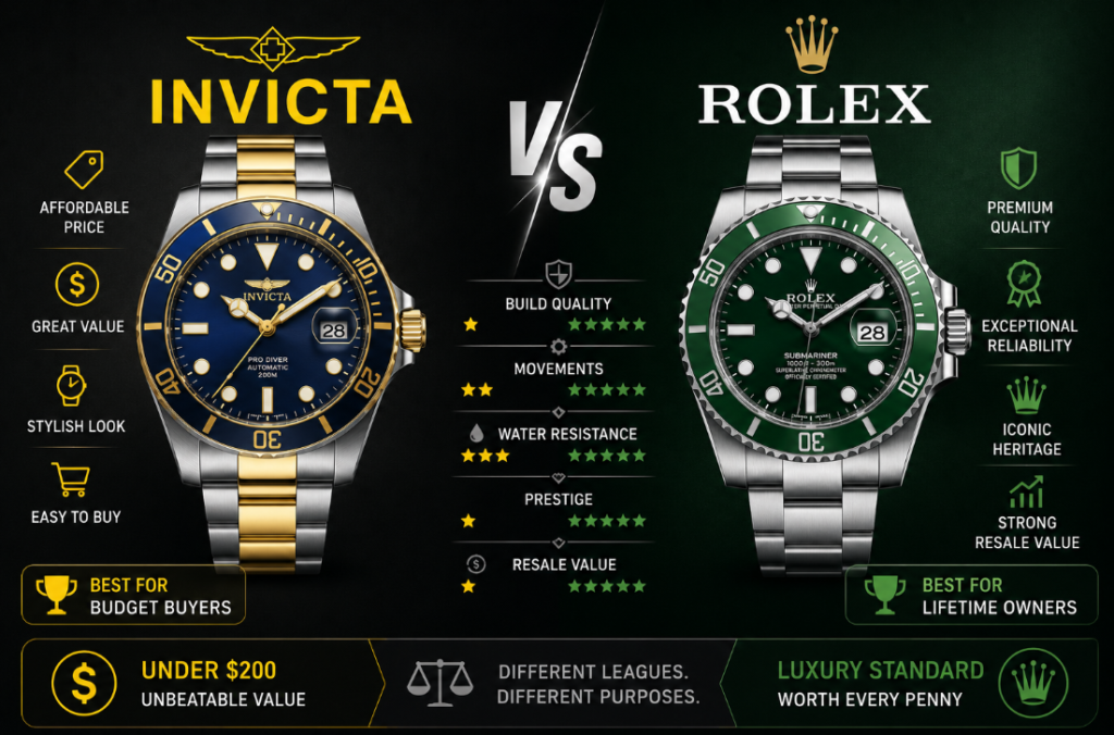 Invicta vs Rolex