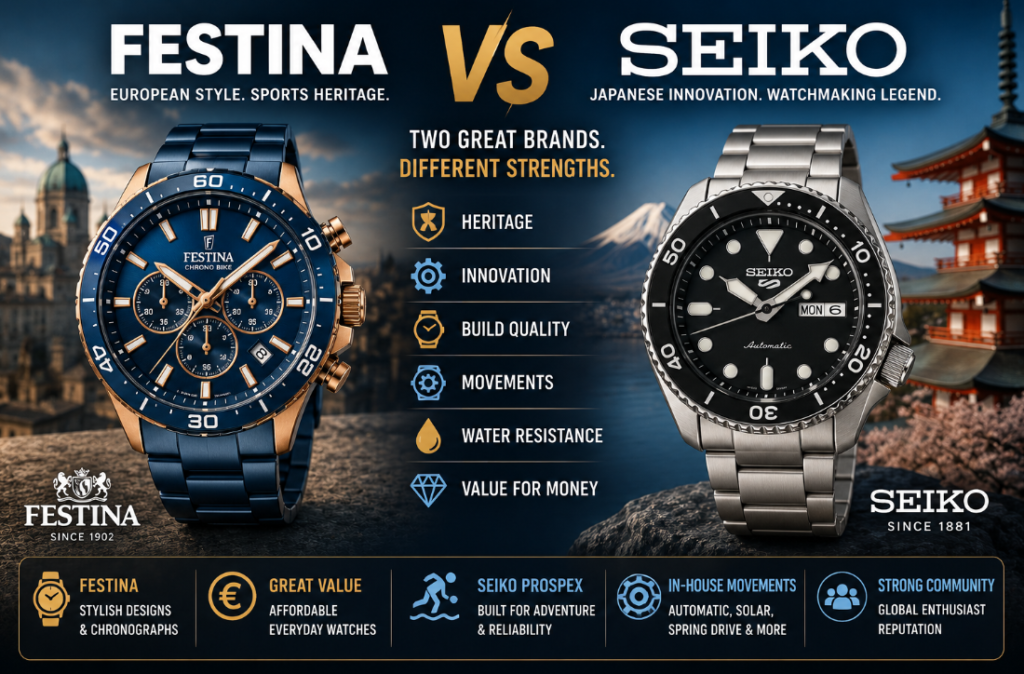 Festina vs Seiko: Which Watch Brand Is Better?