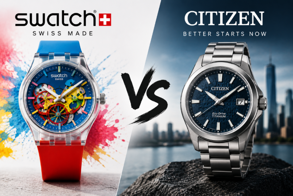 Swatch vs Citizen watches