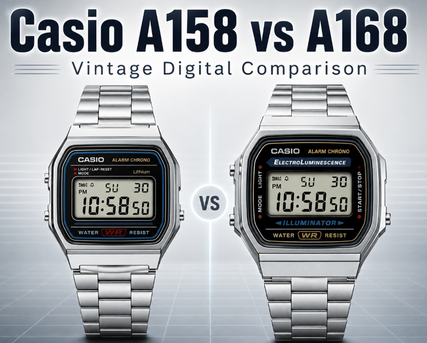 Casio A168 vs A158: Which Vintage Digital Casio Should You Buy?