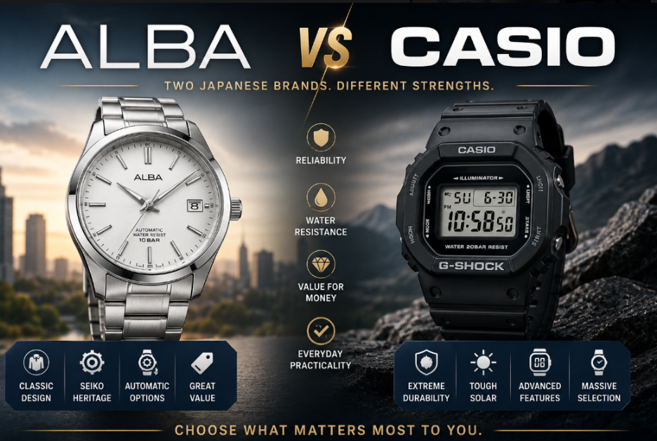 Casio vs Alba watch