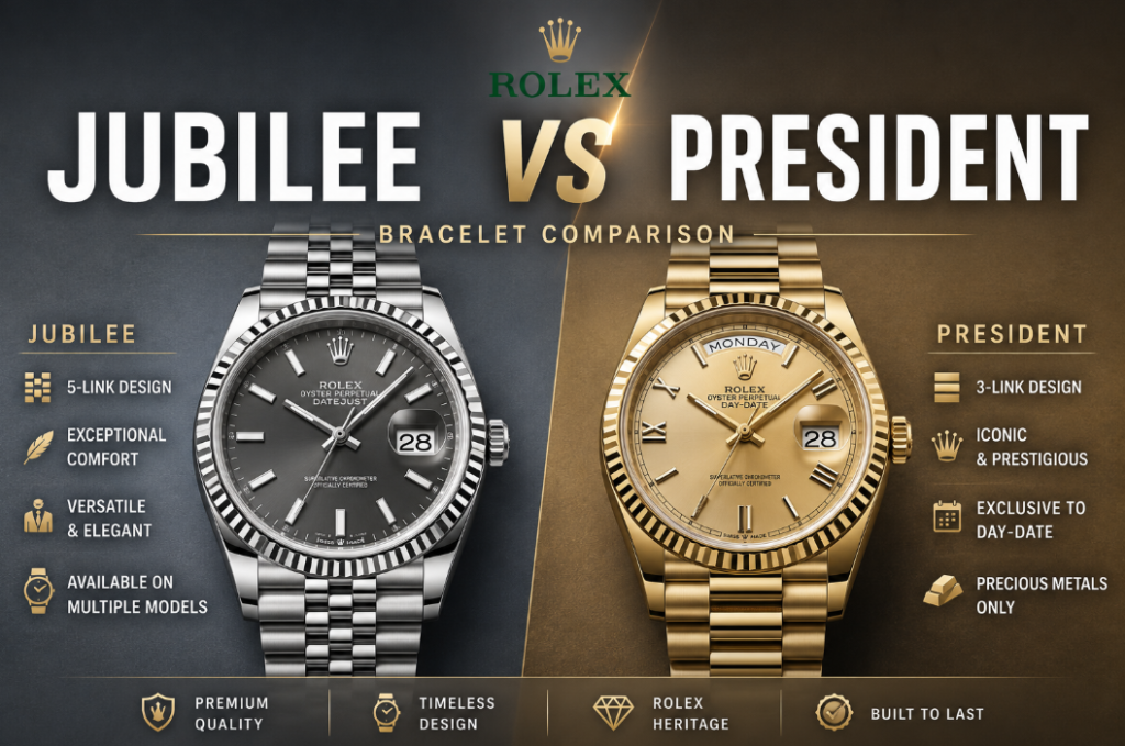 Rolex Jubilee vs President Bracelet - Which Rolex Bracelet Is Better?