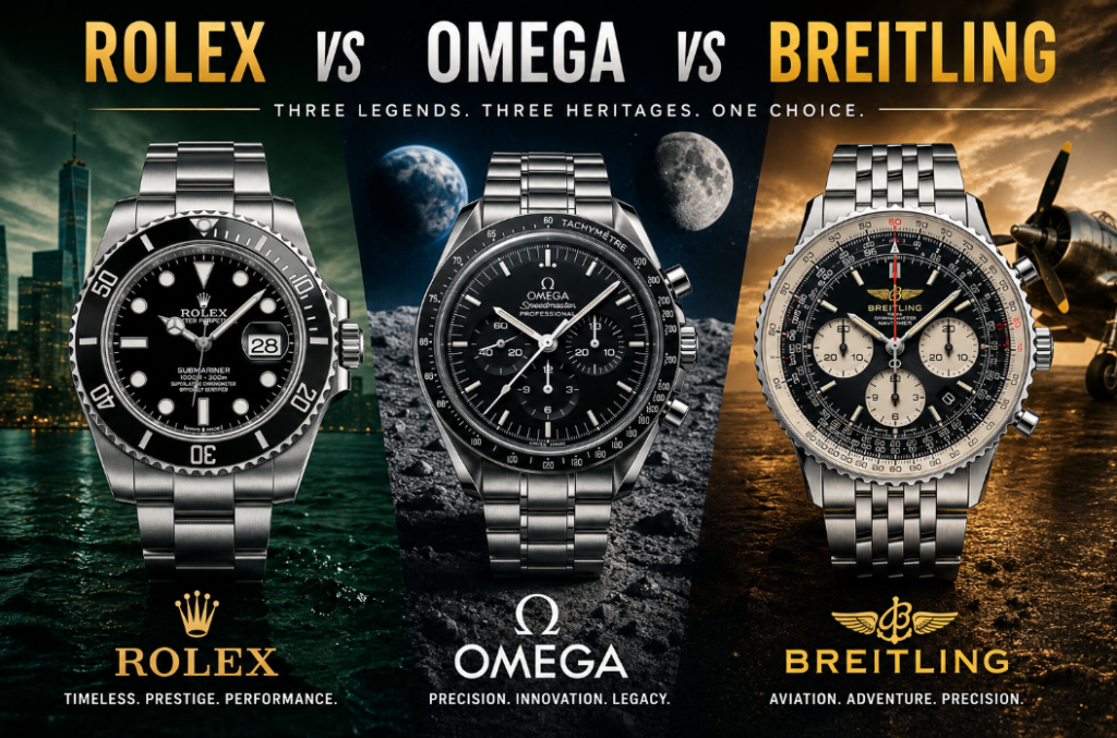 Rolex vs Omega vs Breitling - Which Luxury Watch Brand Is Best?
