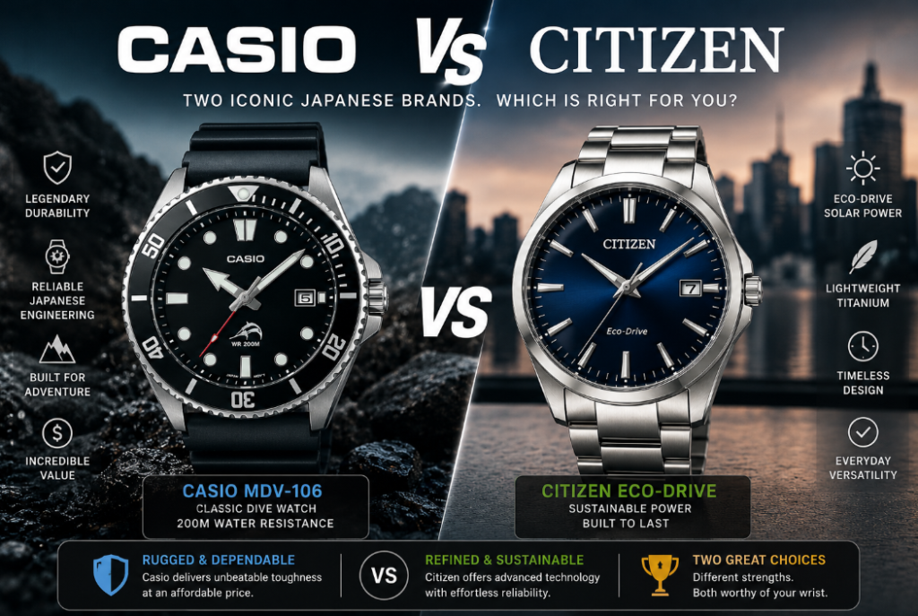 Casio vs Citizen - Which Japanese Watch Brand Is Better?
