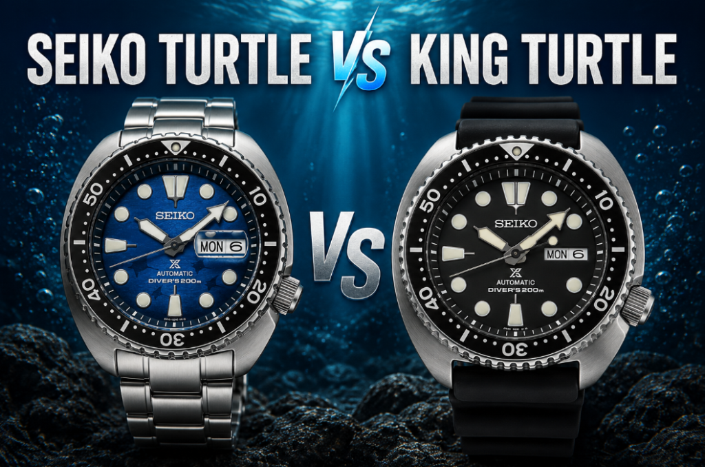 Water Resistance Seiko Turtle vs King Turtle