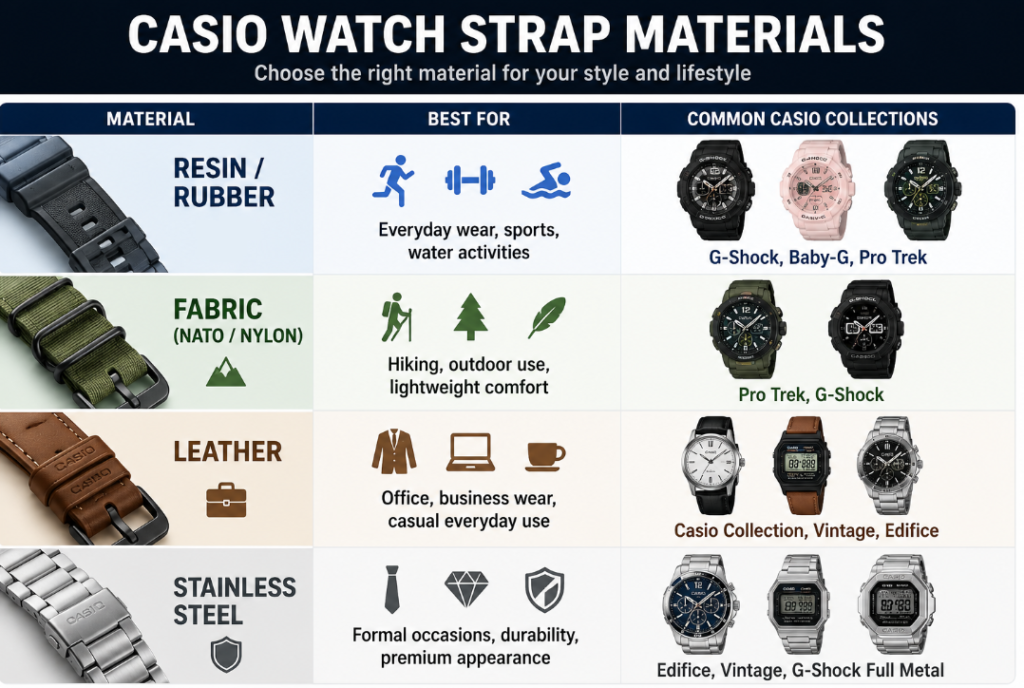CASIO Watch Straps & Bracelets