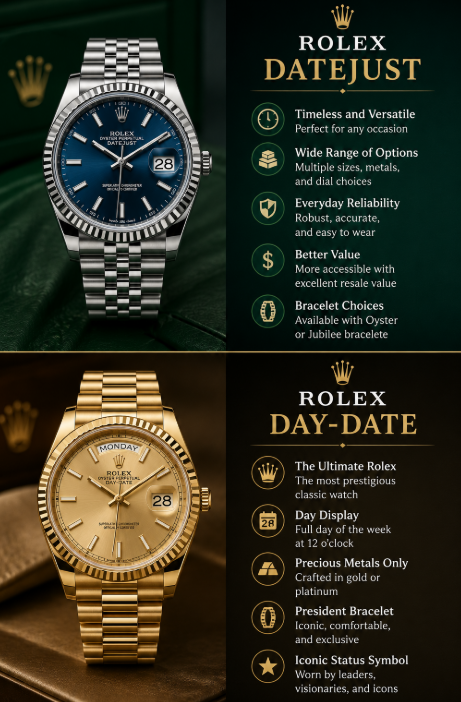 Rolex Datejust vs Day-Date