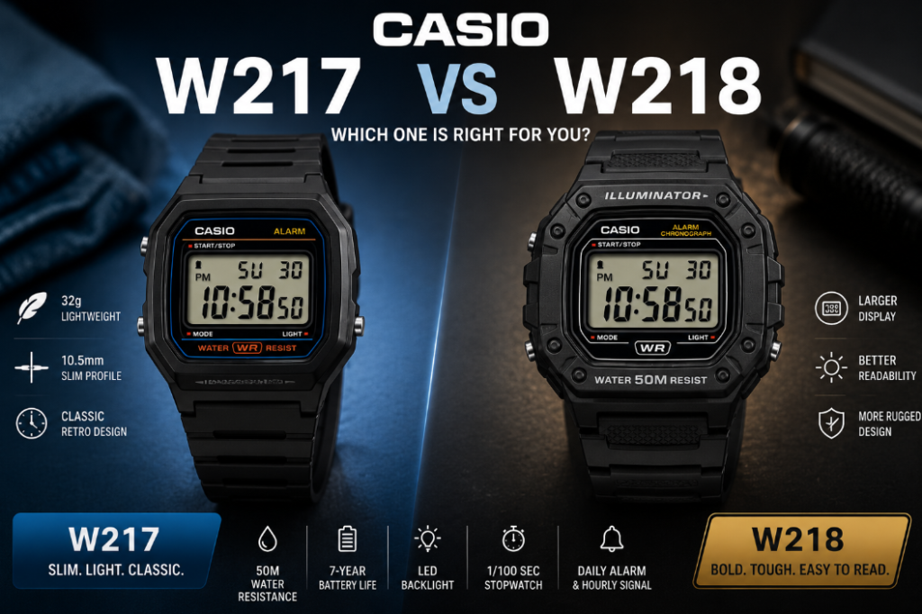 Casio W217 vs W218: Which Budget Digital Watch Should You Buy?