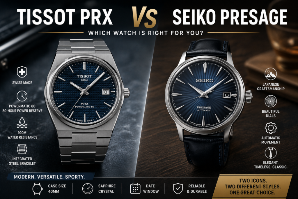 Tissot PRX vs Seiko Presage: Which Watch Offers Better Value?