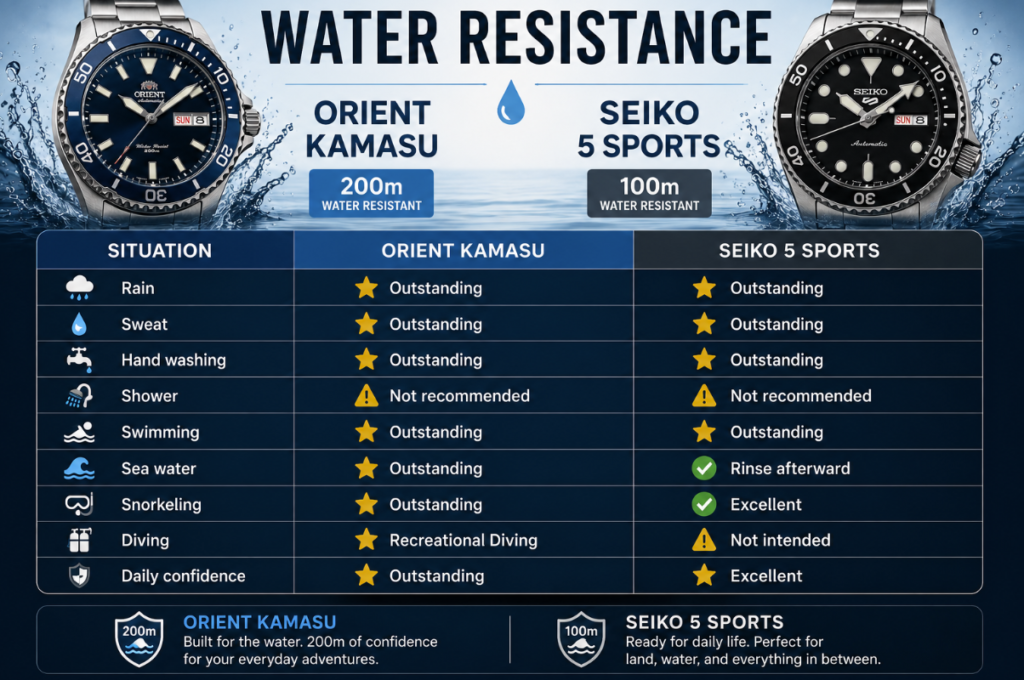 Seiko 5 vs Orient Kamasu