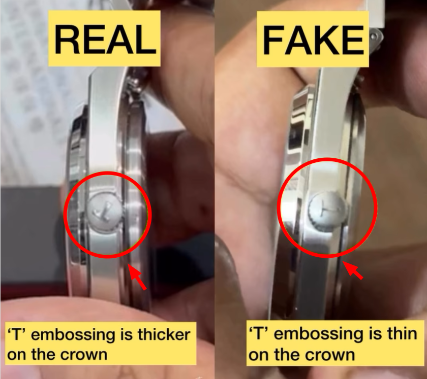 Tissot PRX Original vs Fake How to Tell a Fake Tissot PRX from an Original Crown