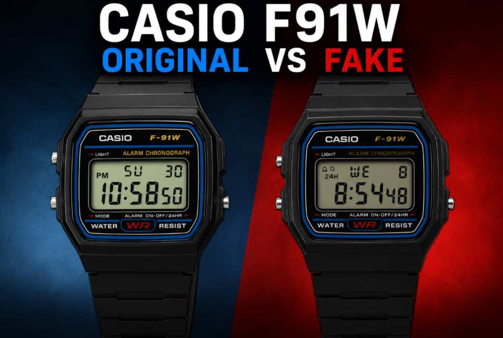 Casio F91W Original vs Fake: How to Spot a Genuine Casio F-91W legit check