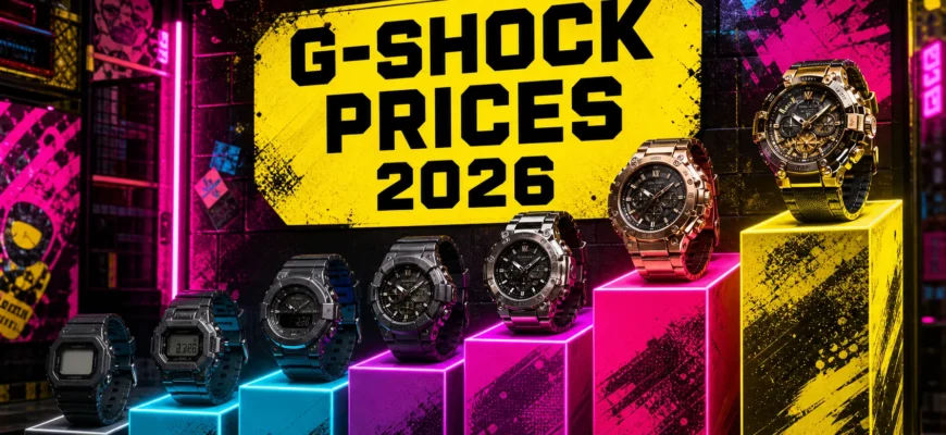 How Much Are G-Shock Watches? A Price Ladder From Basic Resin to MR-G — illustrated guide cover