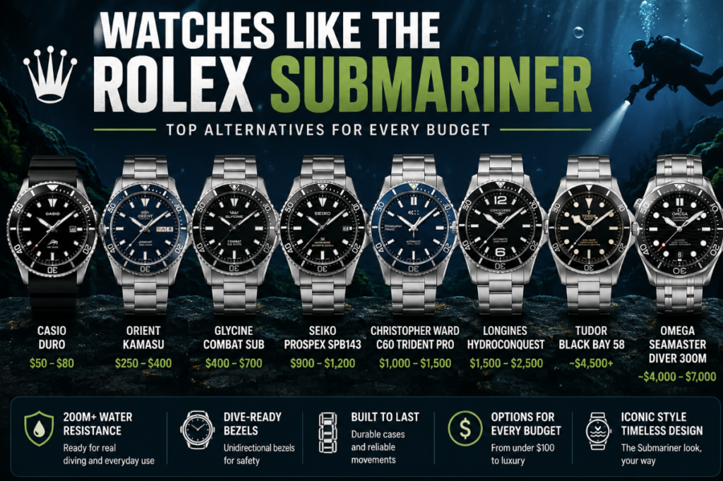 Watches Like the Rolex Submariner: Lookalikes and Real Dive-Watch Rivals