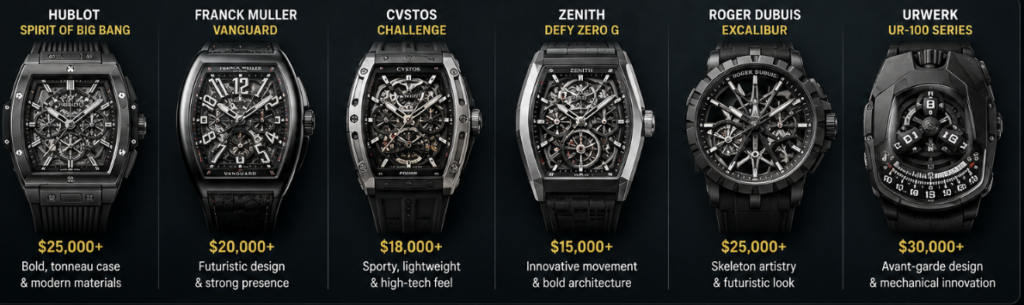 Watches Like Richard Mille: From Affordable Tonneau Designs to True High-End Rivals