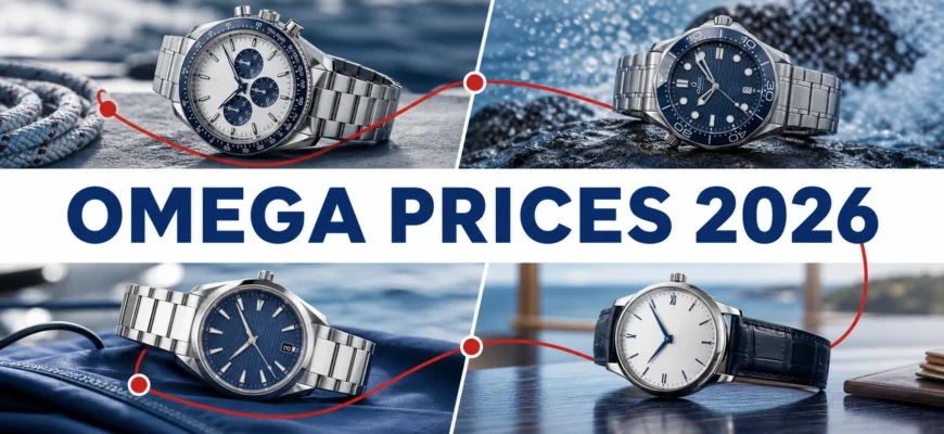 How Much Are Omega Watches? Speedmaster, Seamaster and Used Prices — illustrated guide cover