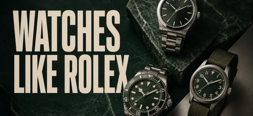 Watches Like Rolex: The Best Alternatives Without Buying a Copy — illustrated guide cover